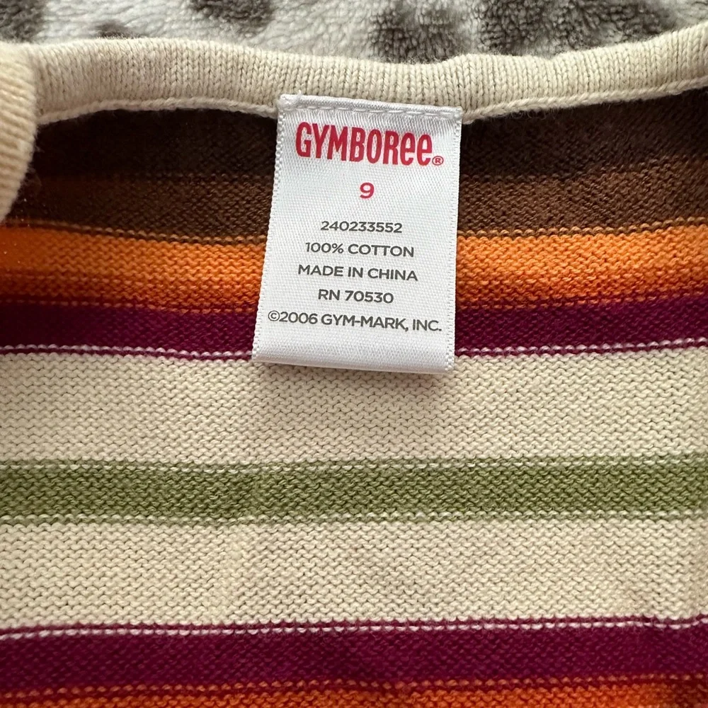 2006 Gymboree Striped Sweater Tank Top in Cream Size 9